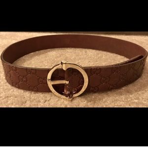 GUCCI women's leather belt